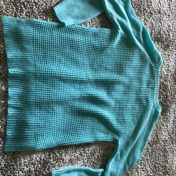 Large Aqua SO Sweater - Picture 3 of 3